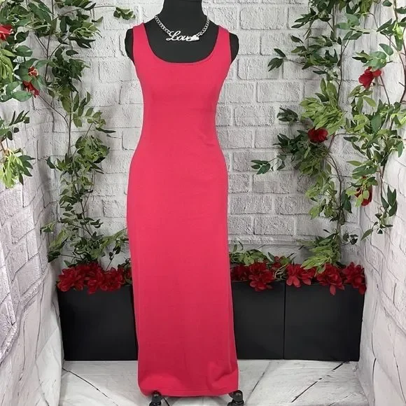 strapless open back dress Long Tank Dress 3 colors – KillinCute main image 0